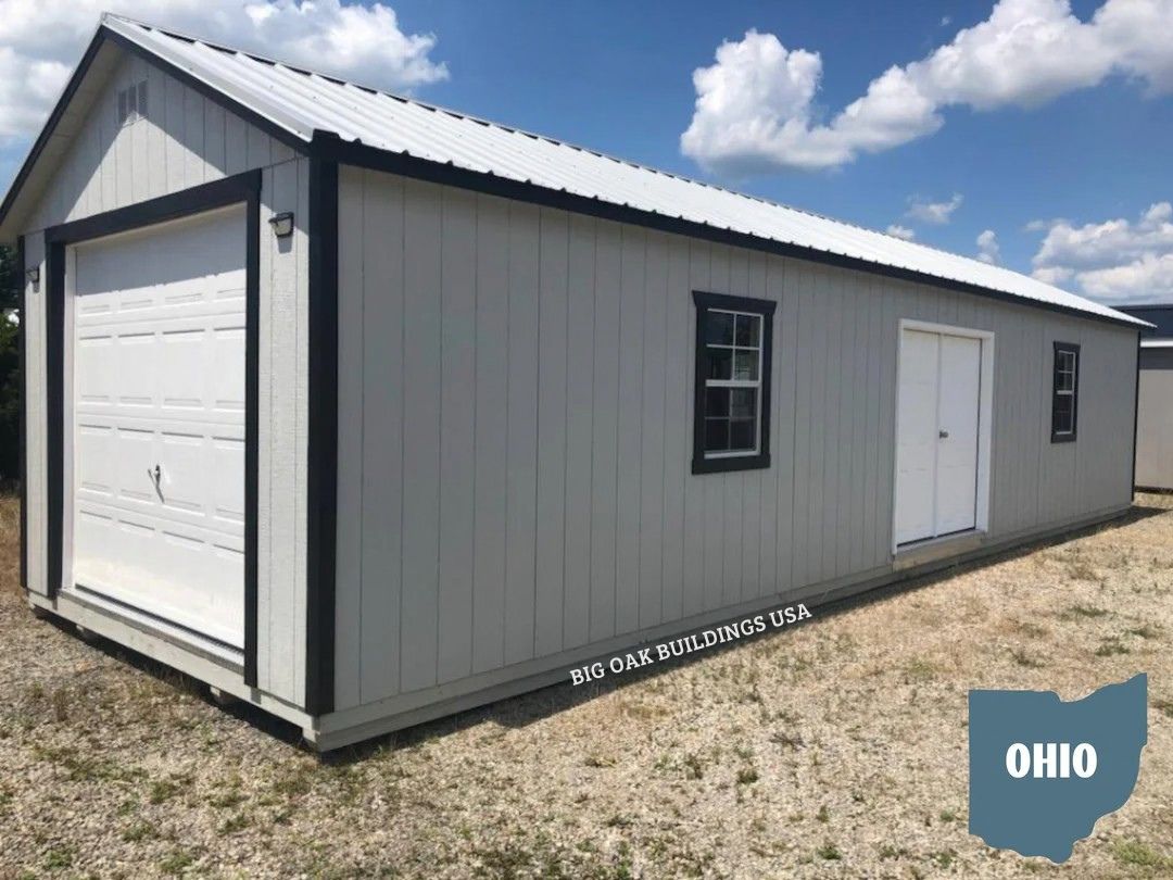 12x40 Heavy Duty Deluxe A-Frame Garage #OH3