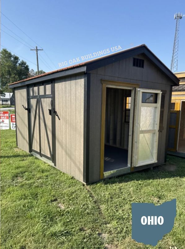 10x16 Heavy Duty Deluxe A-Frame with Rampage Door #OH1