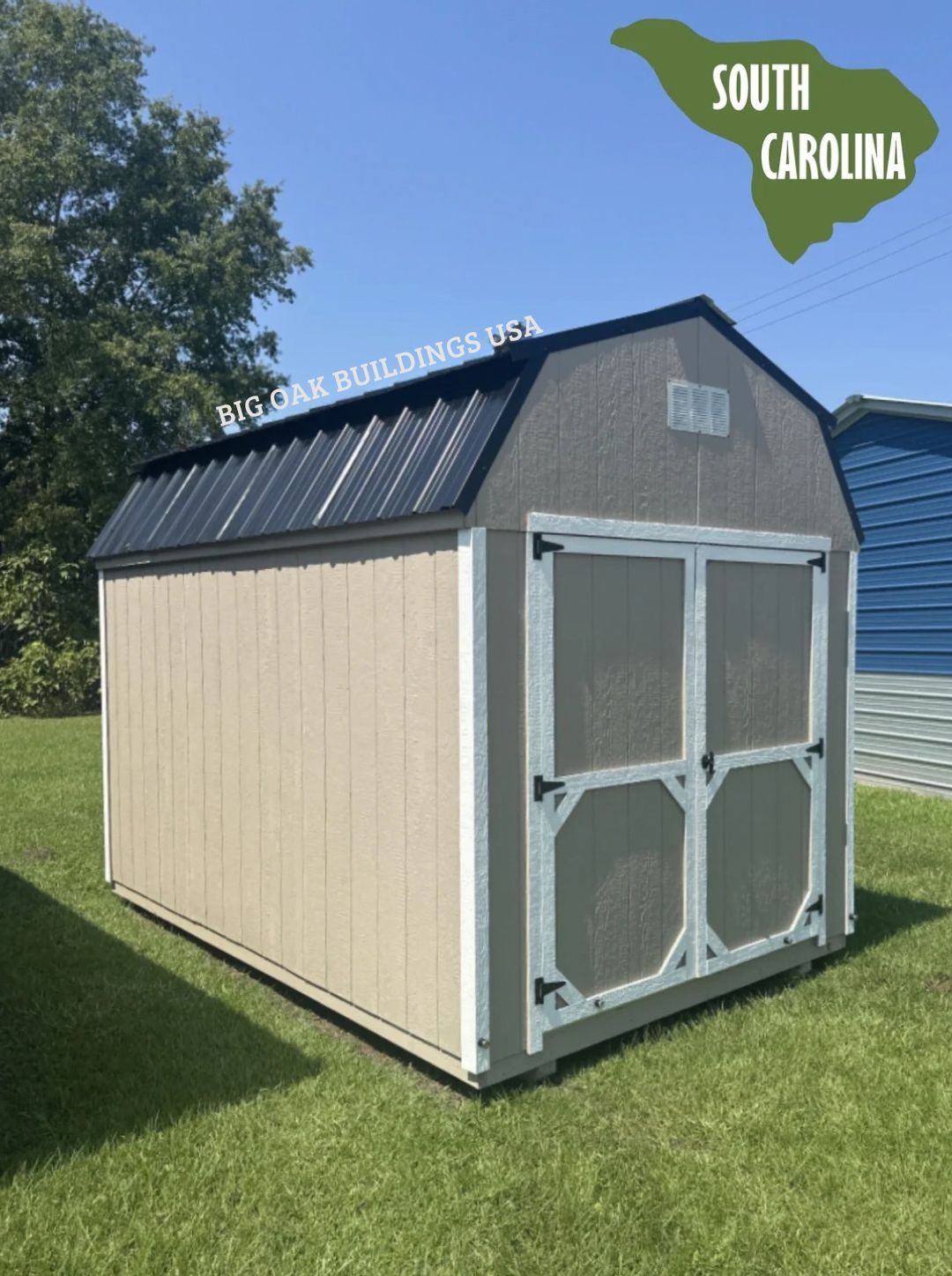 8x12 Deluxe High Barn with Electrical #SC5