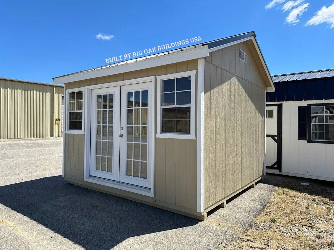 12x12 Deluxe A-Frame Building with Electrical Design #56