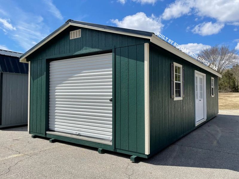 14x32 Heavy Duty Deluxe A-Frame Garage Design #95