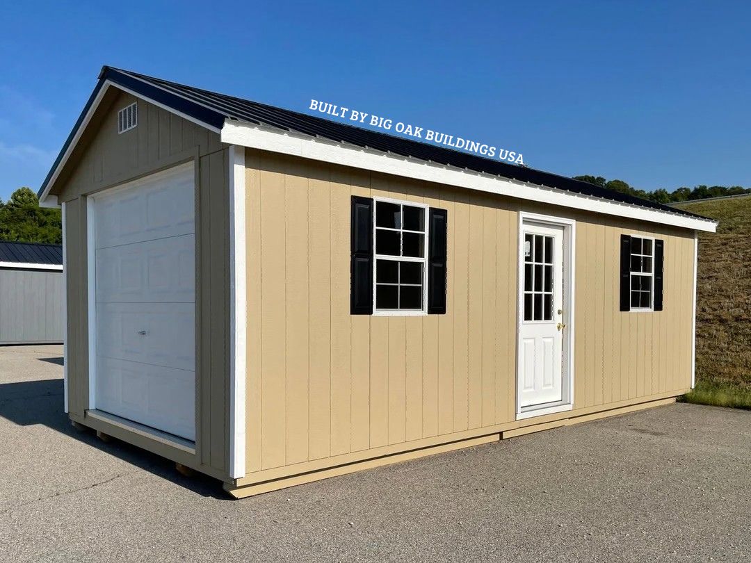 12x24 Heavy Duty Deluxe A-Frame Garage Design #140