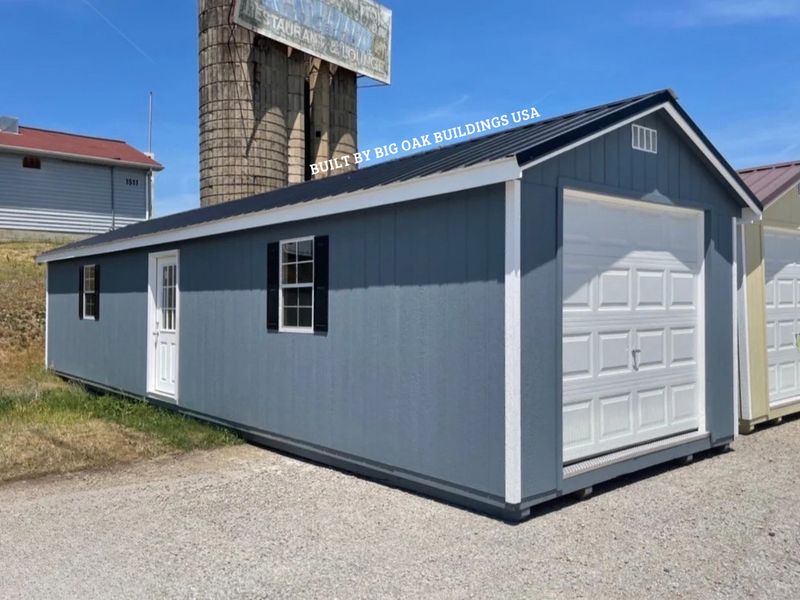 12x40 Heavy Duty Deluxe A-Frame Garage Design #220