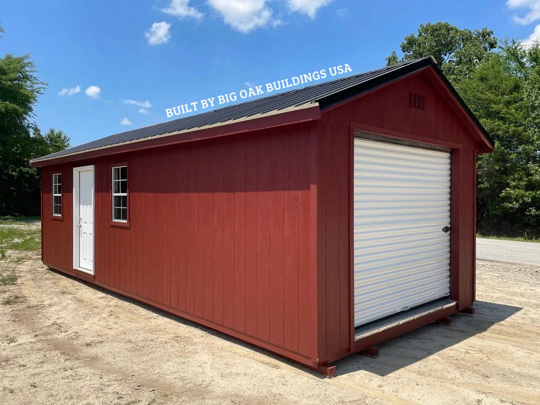 12x28 Heavy Duty Deluxe A-Frame Garage Design #235