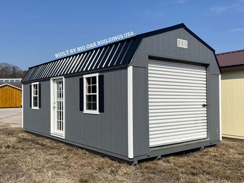 12x24 Heavy Duty Deluxe High Barn Garage Design #134