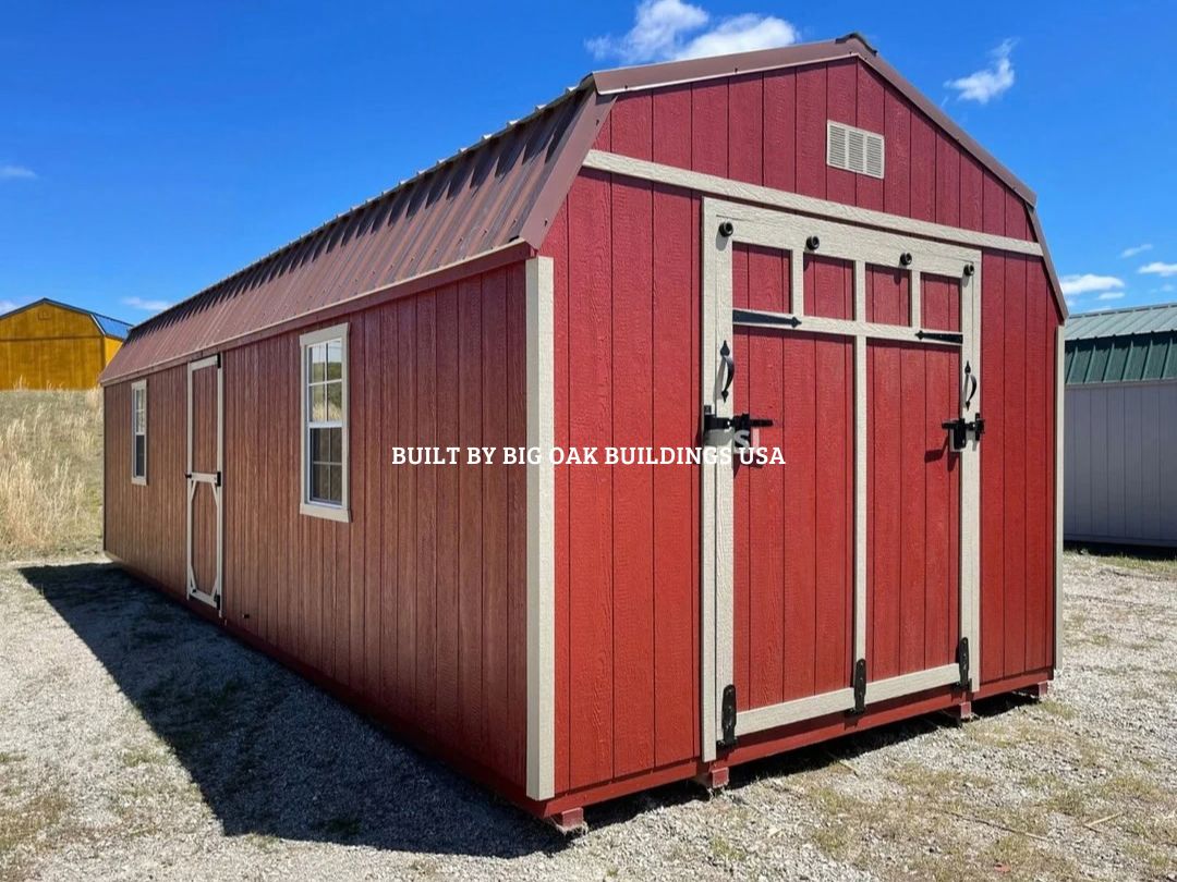 12x32 Heavy Duty Deluxe High Barn with Rampage Door Design #2 12x32 Heavy Duty Deluxe High Barn with Rampage Door Design #2