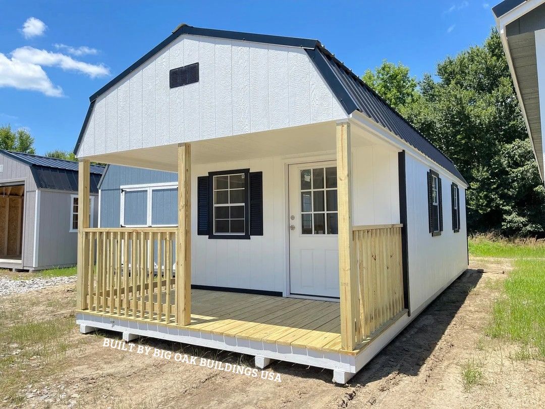 12x28 Deluxe High Barn Cabin Design #106