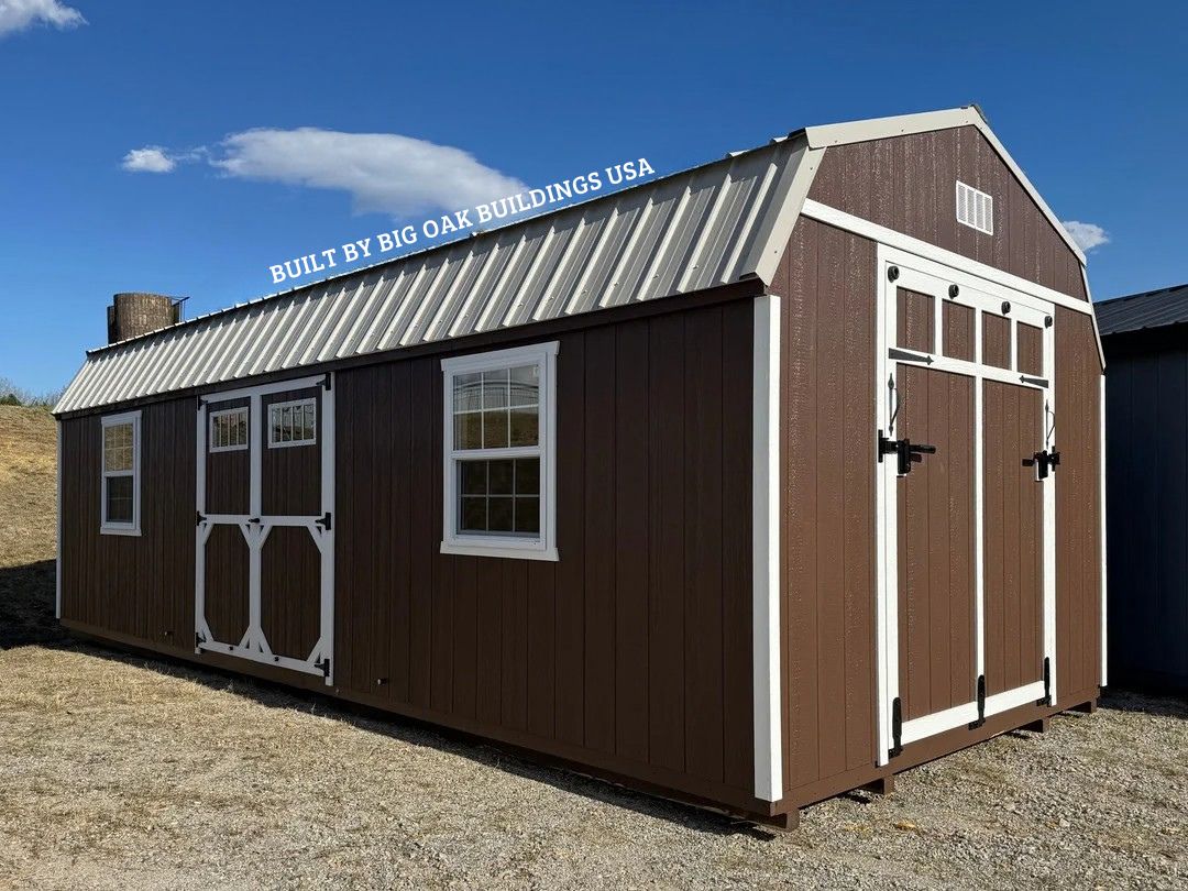 12x28 Heavy Duty Deluxe High Barn with Rampage Door Design #42