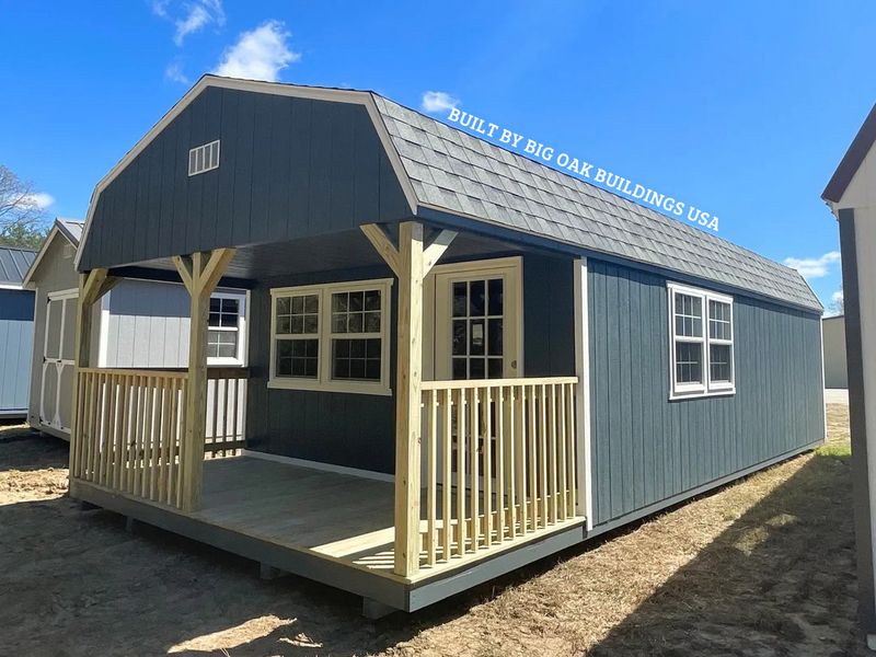 14x32 Deluxe High Barn Cabin Design #135