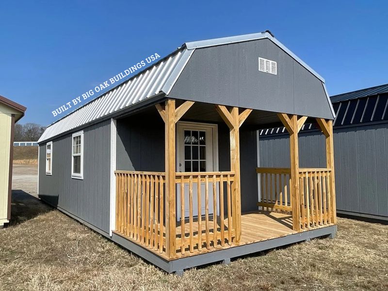 12x32 Deluxe High Barn Cabin Design #151