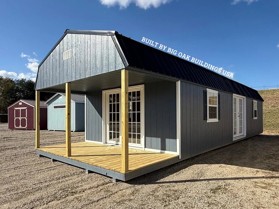 14x40 Deluxe High Barn Cabin with Room and Electrical Design #229