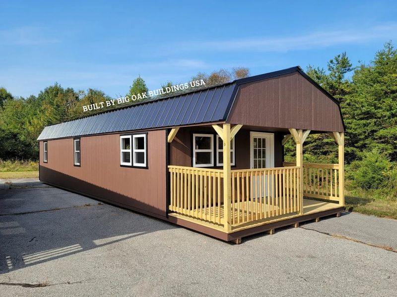 14x44 Deluxe High Barn Cabin with Electrical Design #242