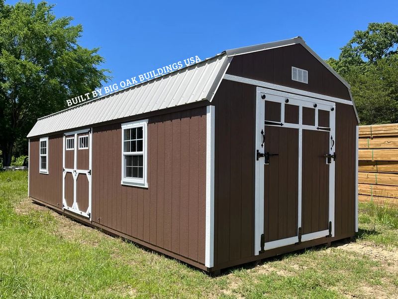 12x32 Heavy Duty Deluxe High Barn with Rampage Door Design #60