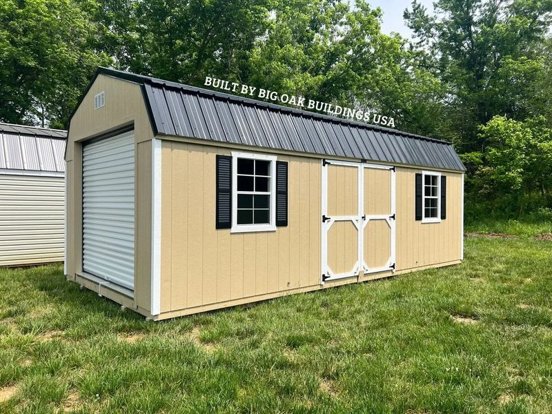 12x24 Heavy Duty Deluxe High Barn Garage Design #31