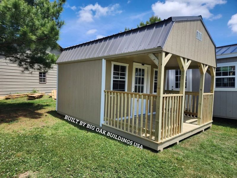 12x16 Deluxe High Barn Cabin Design #25