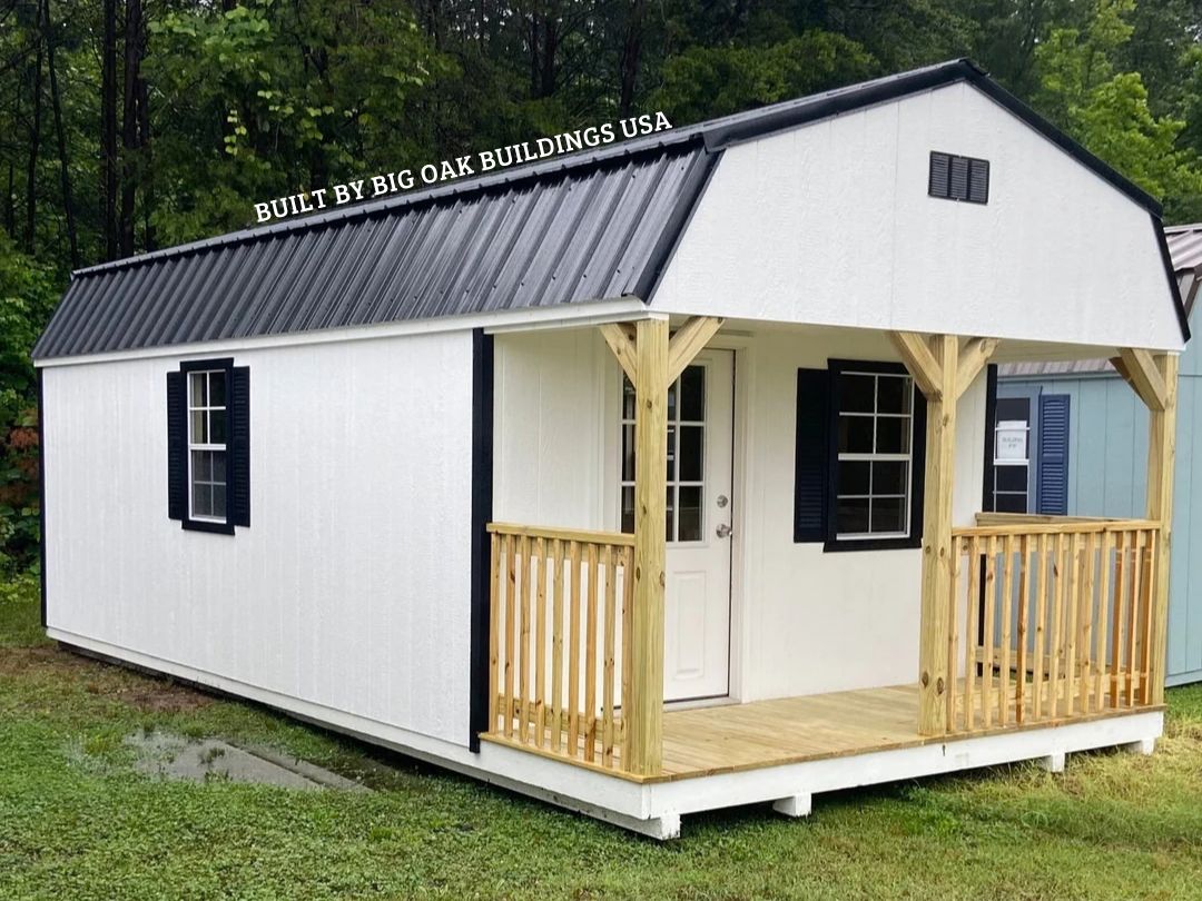 12x24 Deluxe High Barn Cabin Design #39