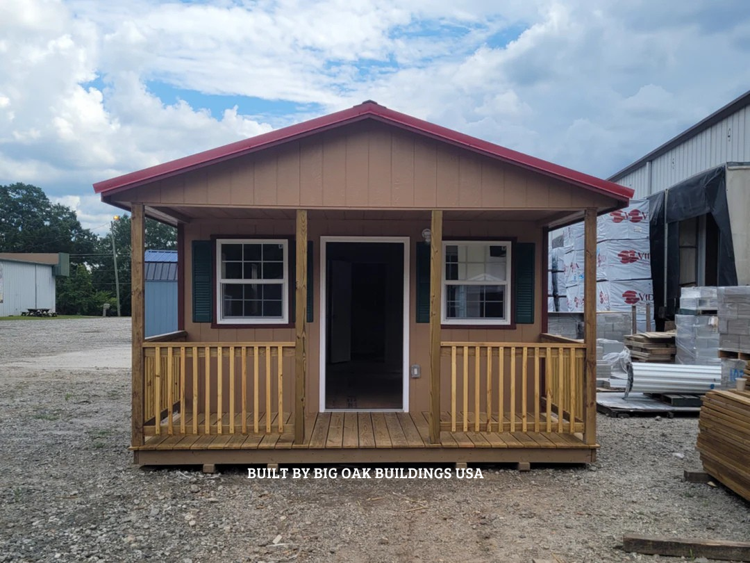 14x48 Finished Cottage with Porch Design #285