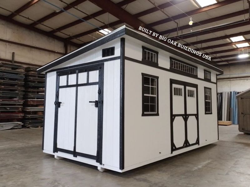 10x20 Heavy Duty Modern Escape with Rampage Door Design #293