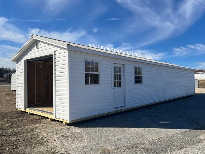 14x48 Heavy Duty Deluxe Vinyl A-Frame Garage Design #189