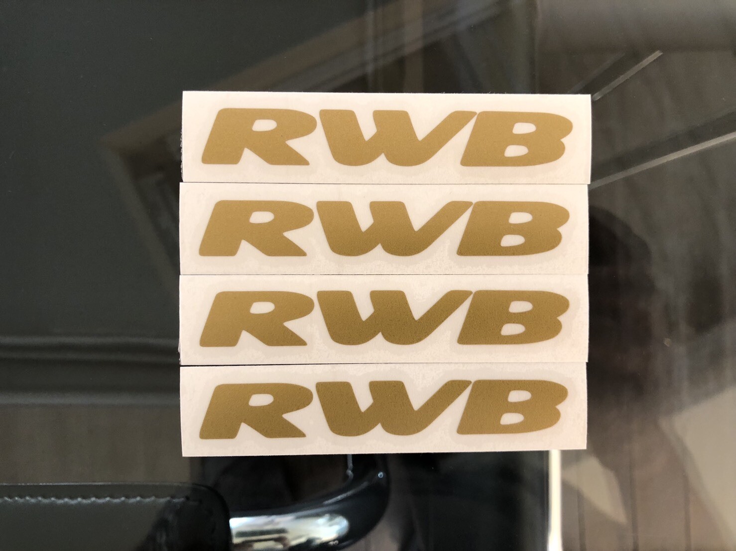 RWB Sticker 83mm×13mm ( Set of 4 Sheet )