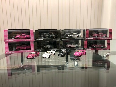 RWB 1/64 model car idlers (4Color Set) With Signed by Nakai-San