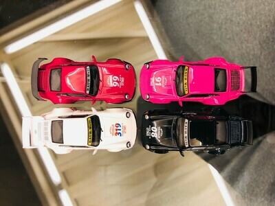 RWB 1/64 model car idlers (4Color Set) With Signed by Nakai-San