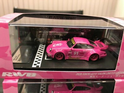 RWB 1/64 model car idlers (Pink) 2020 Tokyo Auto Salon Limited Edition
