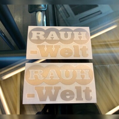Round RAUH-Welt sticker silver（Set of 2 Sheets）