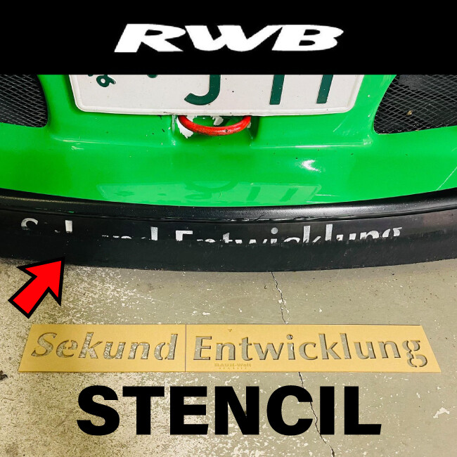 Sekund Entwicklung Stencil (set)