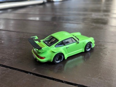 売上実績NO.1 Up Green Lime 930 RWB 1/64 Works person>Tarmac per item 1 to ミニカー