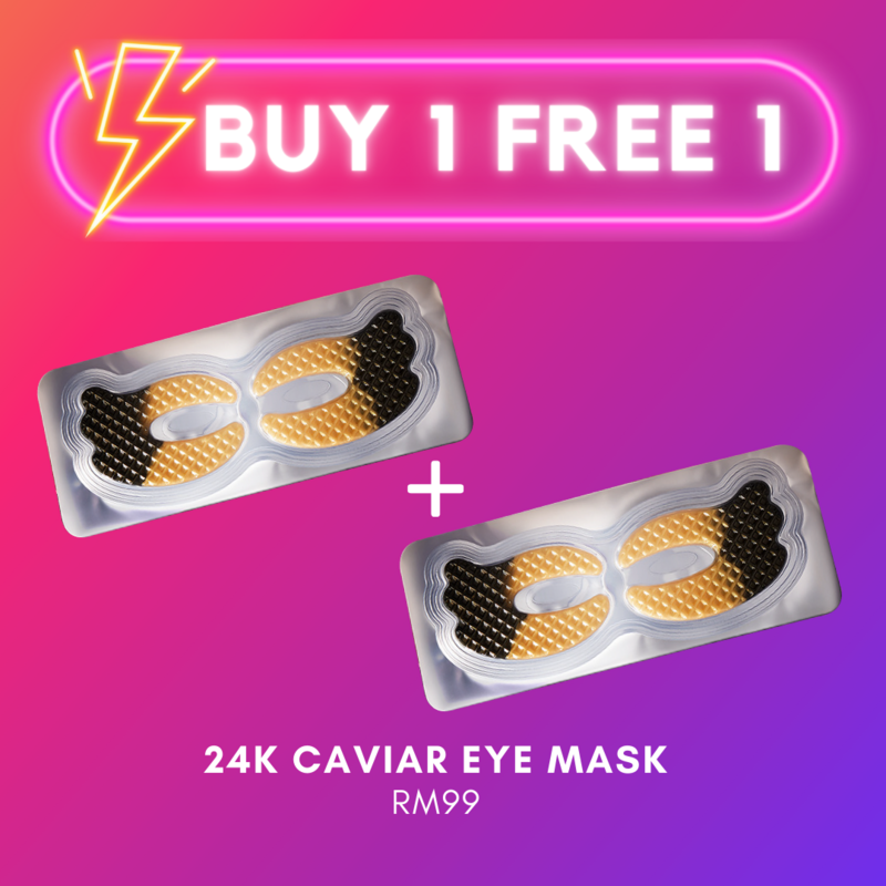 BUY 1 FREE 1: 24k Caviar Eye Mask