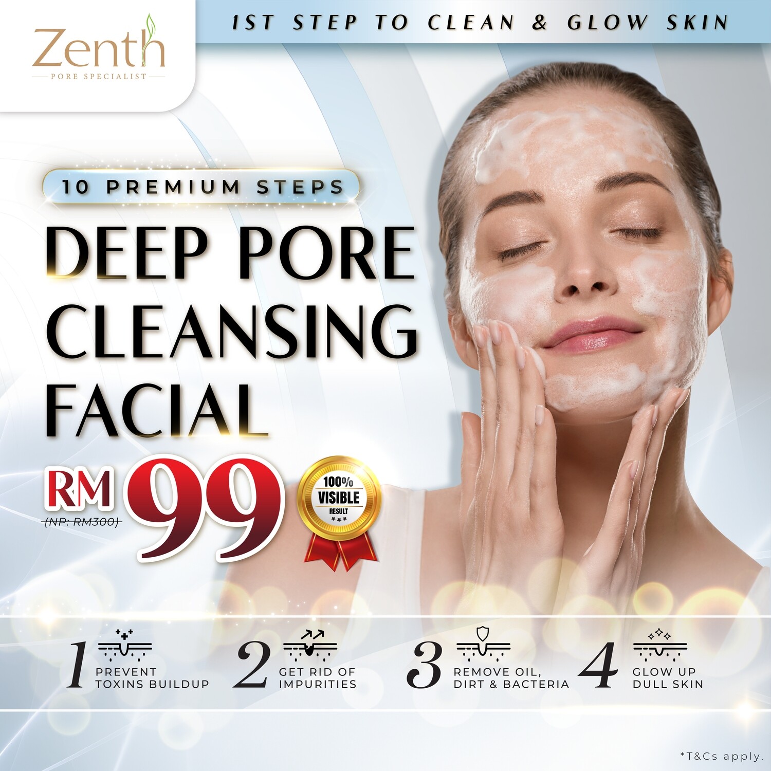 Deep Pore Cleansing Facial (10-Steps)