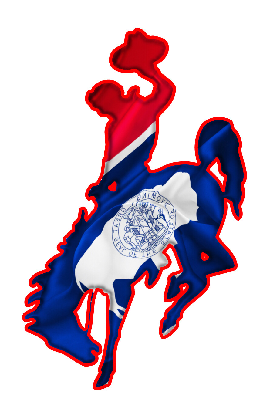 Wyo Sticker - Save Wyo Bucking Horse (3in X 5in)