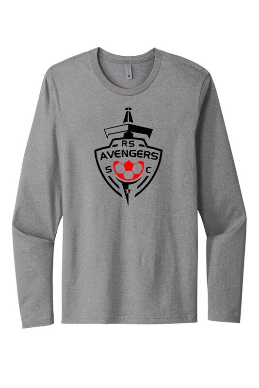 Avengers - Next Level ™ Cotton Long Sleeve Tee (NL3601 Heather Gray)