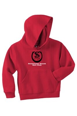 Sweetwater Ranch Sort Club - JERZEES Youth NuBlend Pullover Hooded Sweatshirt (996Y True Red)