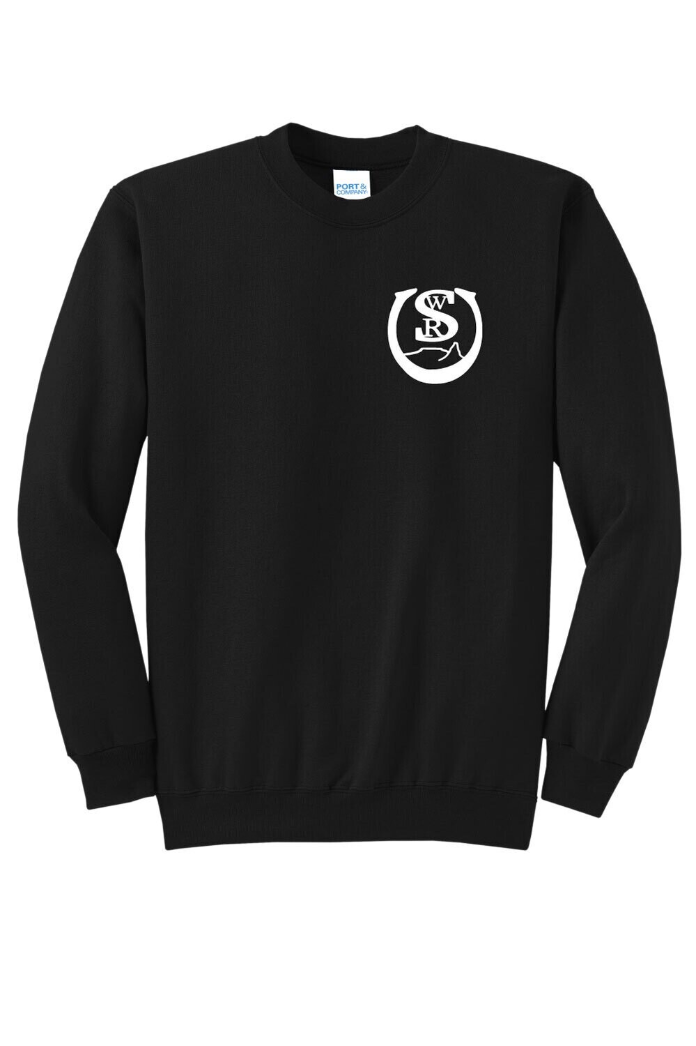 Sweetwater Ranch Sort - Port &amp; Company Core Fleece Crewneck Sweatshirt (S PC78 jetBlack)