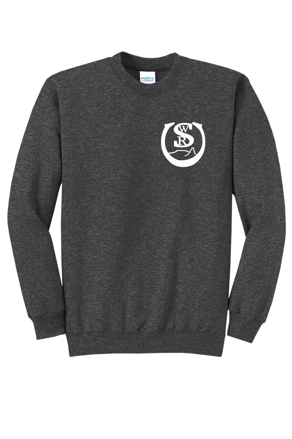 Sweetwater Ranch Sort - Port &amp; Company Core Fleece Crewneck Sweatshirt (S PC78 Dark Heather Gray)
