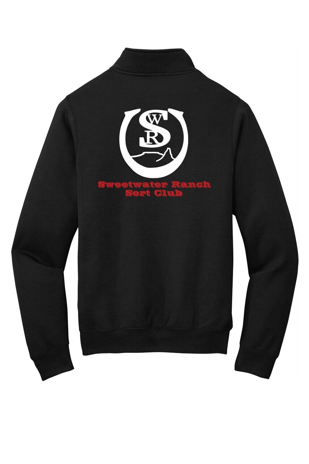 Sweetwater Ranch Sort - Port &amp; Company Core Fleece 1/4-Zip Pullover Sweatshirt (L PC78Q jetBlack)