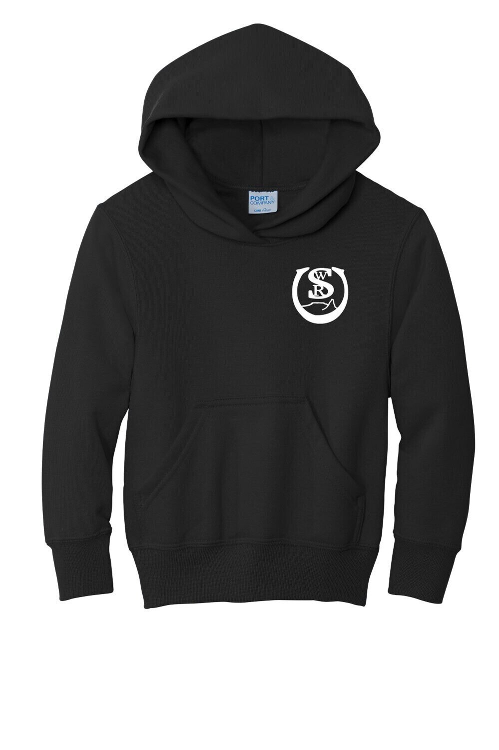 Sweetwater Ranch Sort - Port &amp; Company Youth Core Fleece Pullover Hooded Sweatshirt (S PC90YH jetBlack)