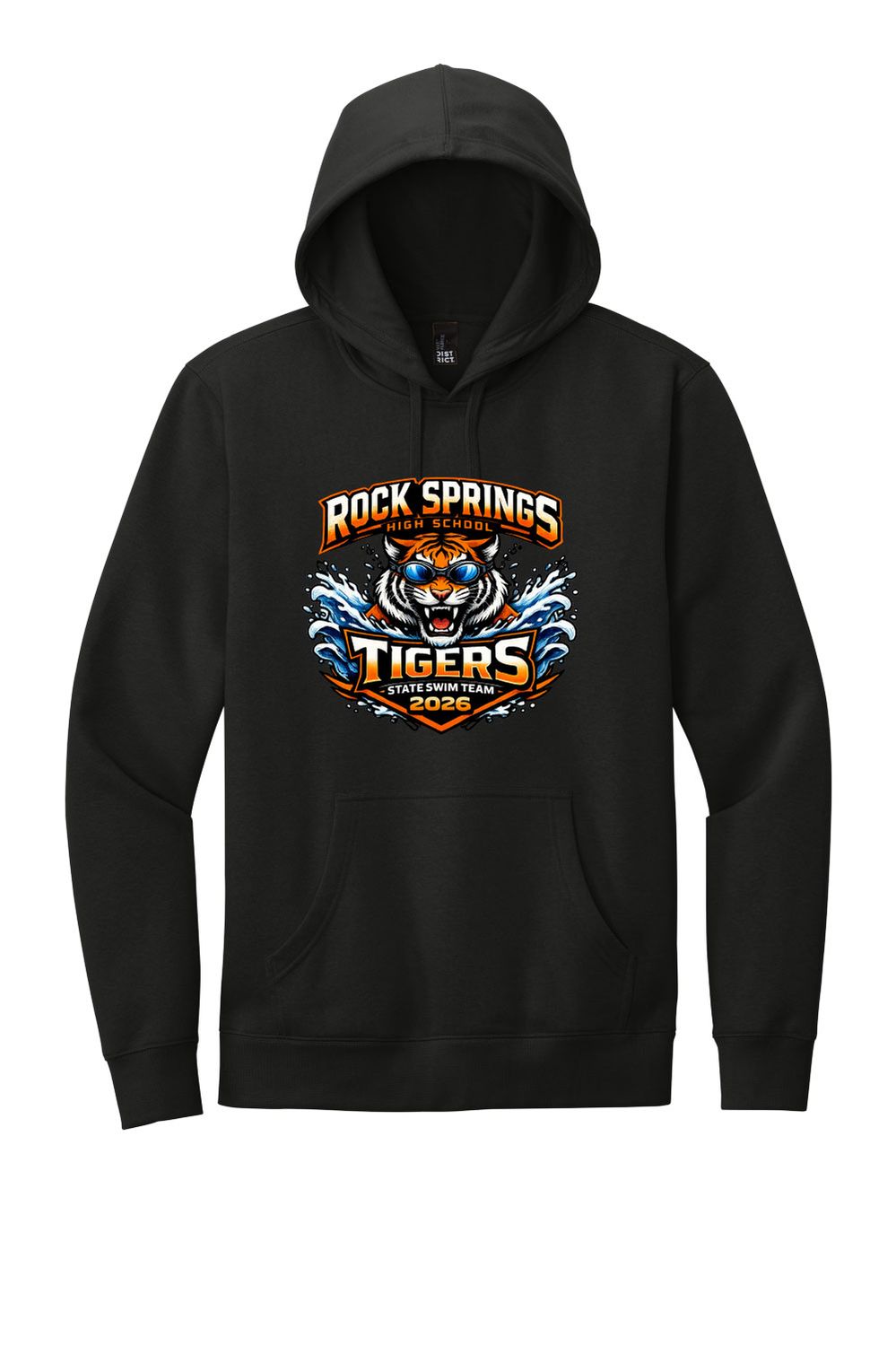 RSHS Swim - District V.I.T. Fleece Hoodie (DT6100 Black)