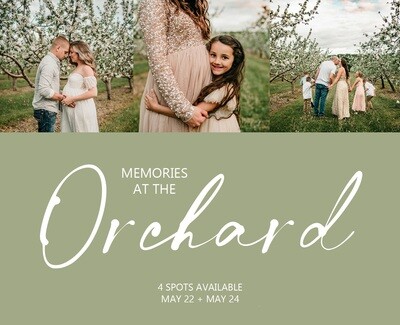 **Memories at the Orchard 2023** - DEPOSIT ONLY