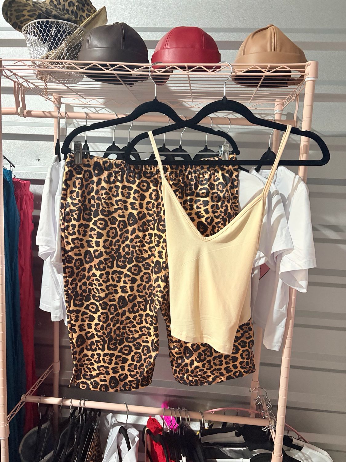 Animal Print Long Shorts