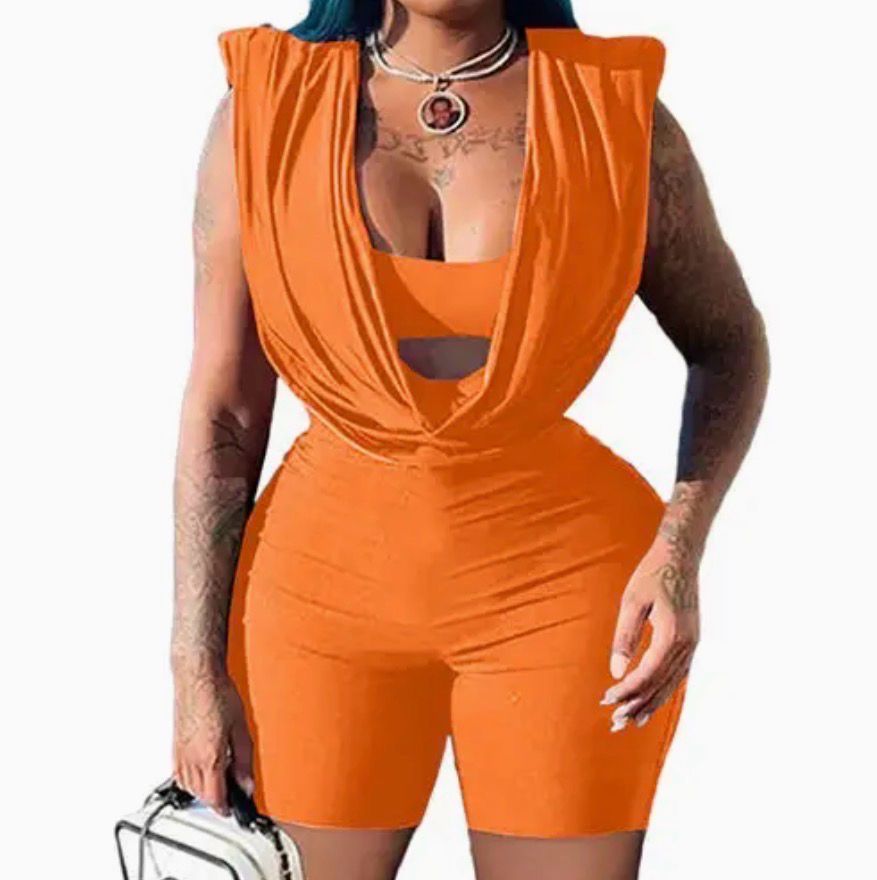 Peek A Boo Shorts Set