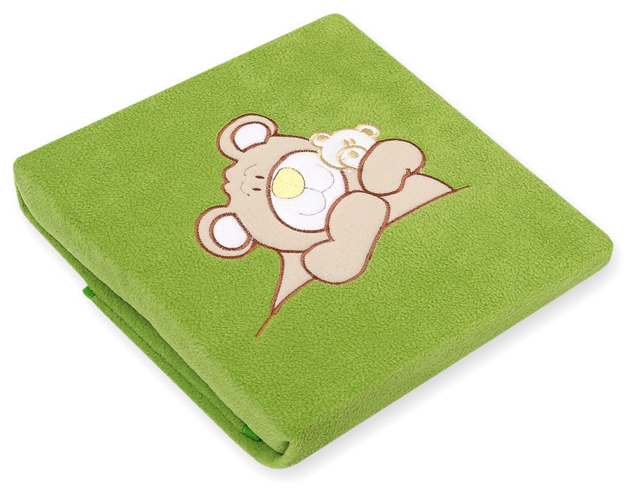 Fleece deken voor baby's - Barnabas de beer, groen