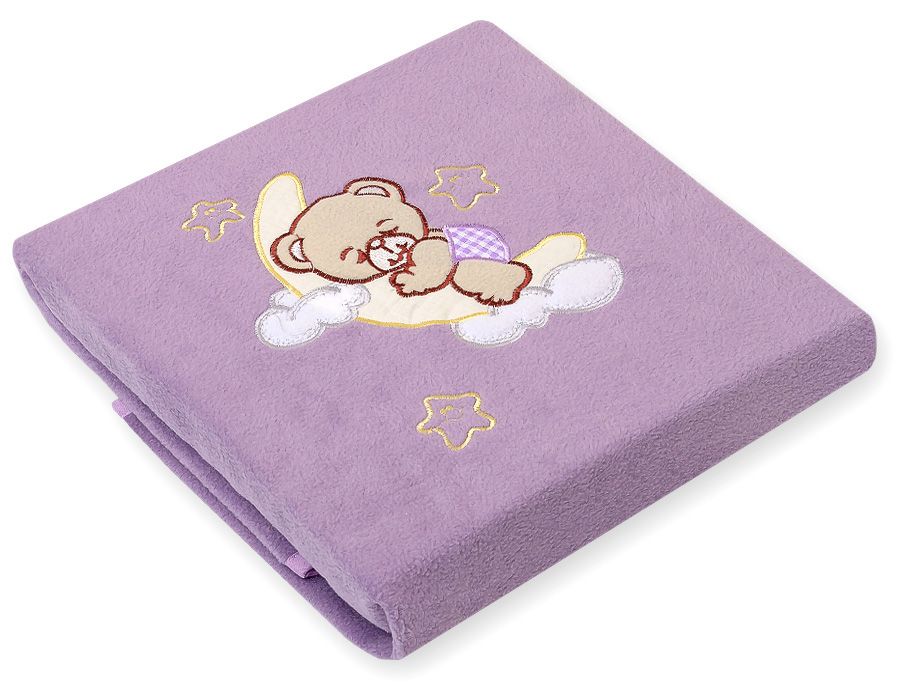 Fleece deken voor baby's - Goodnight paars