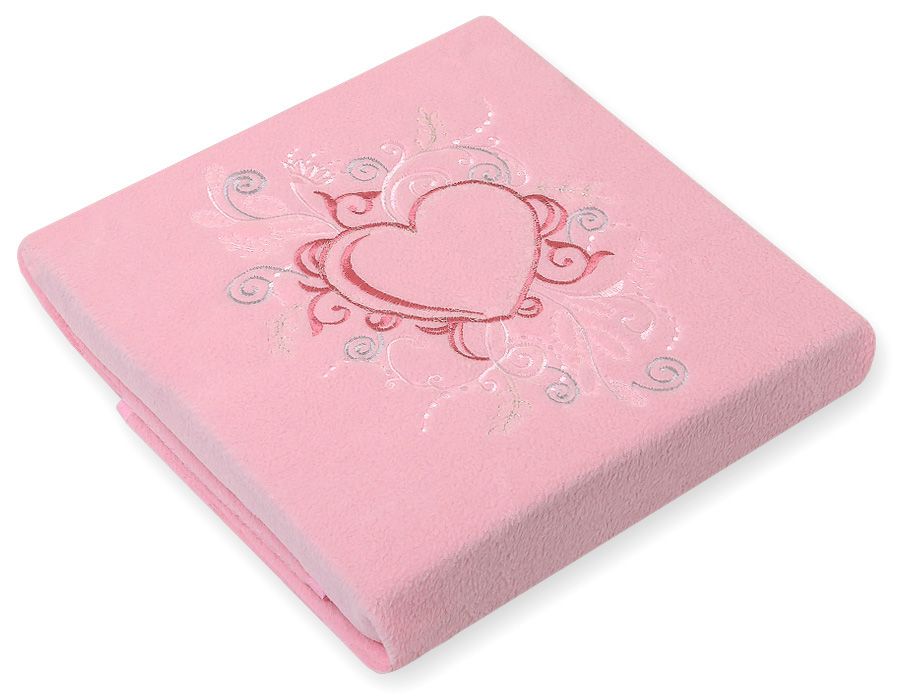 Fleece babydeken - Chique lichtroze