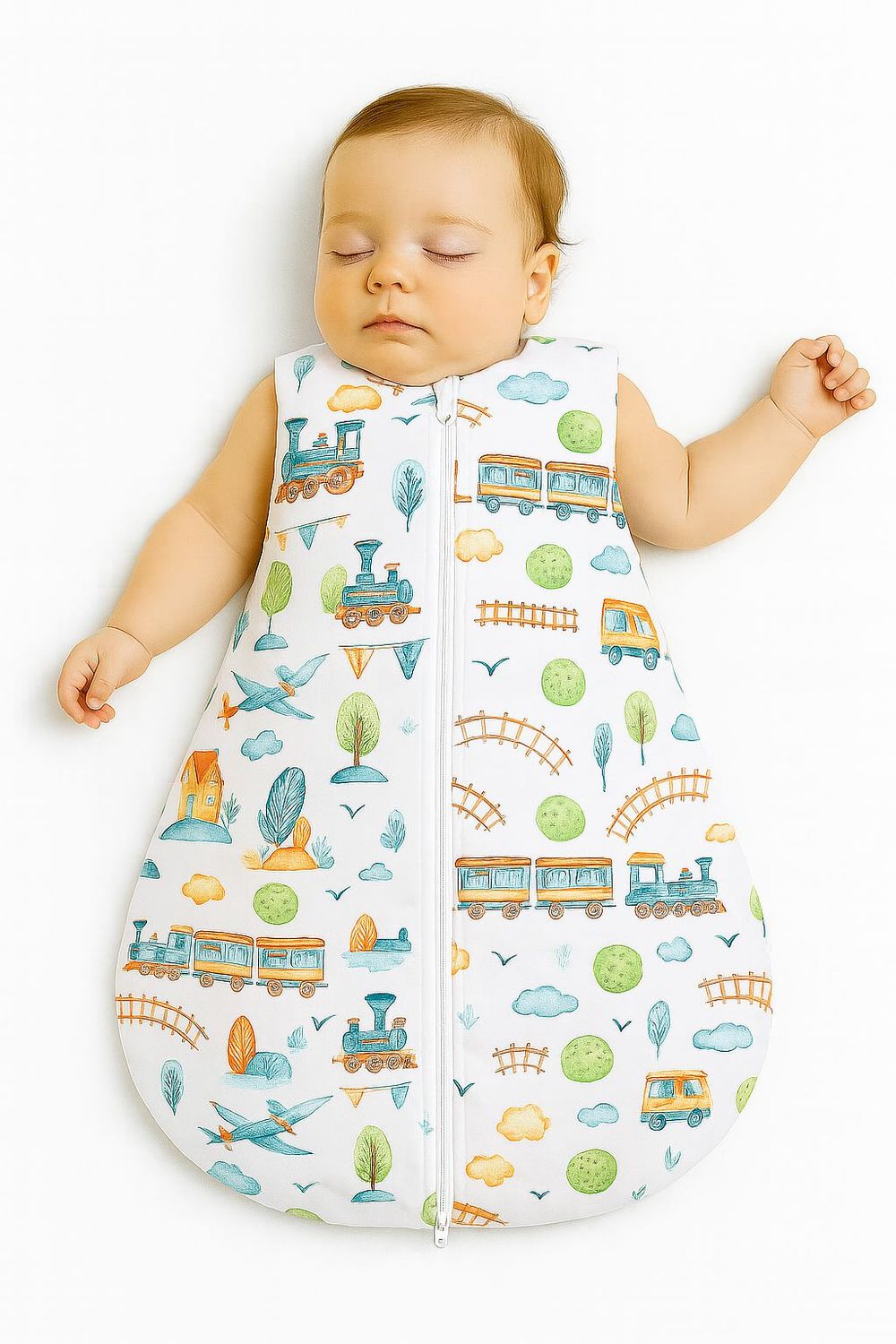 Slaapzak voor kinderen in treinen en vliegtuigen