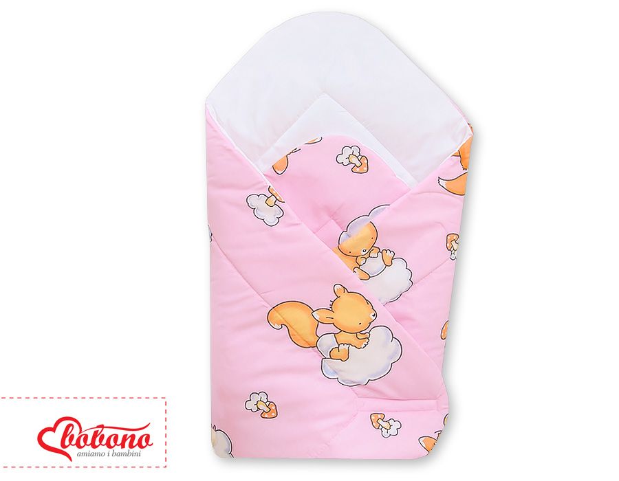 ​Inbakerdoek, roze met dieren