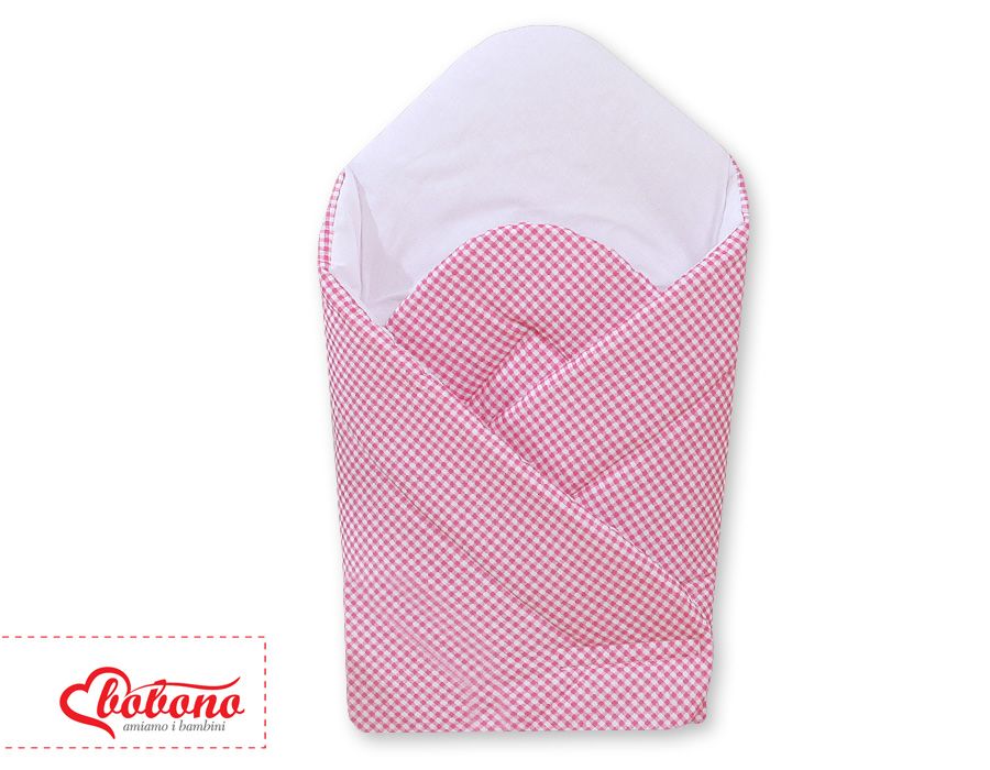 ​Inbakerdoek, rose kleur, geruit