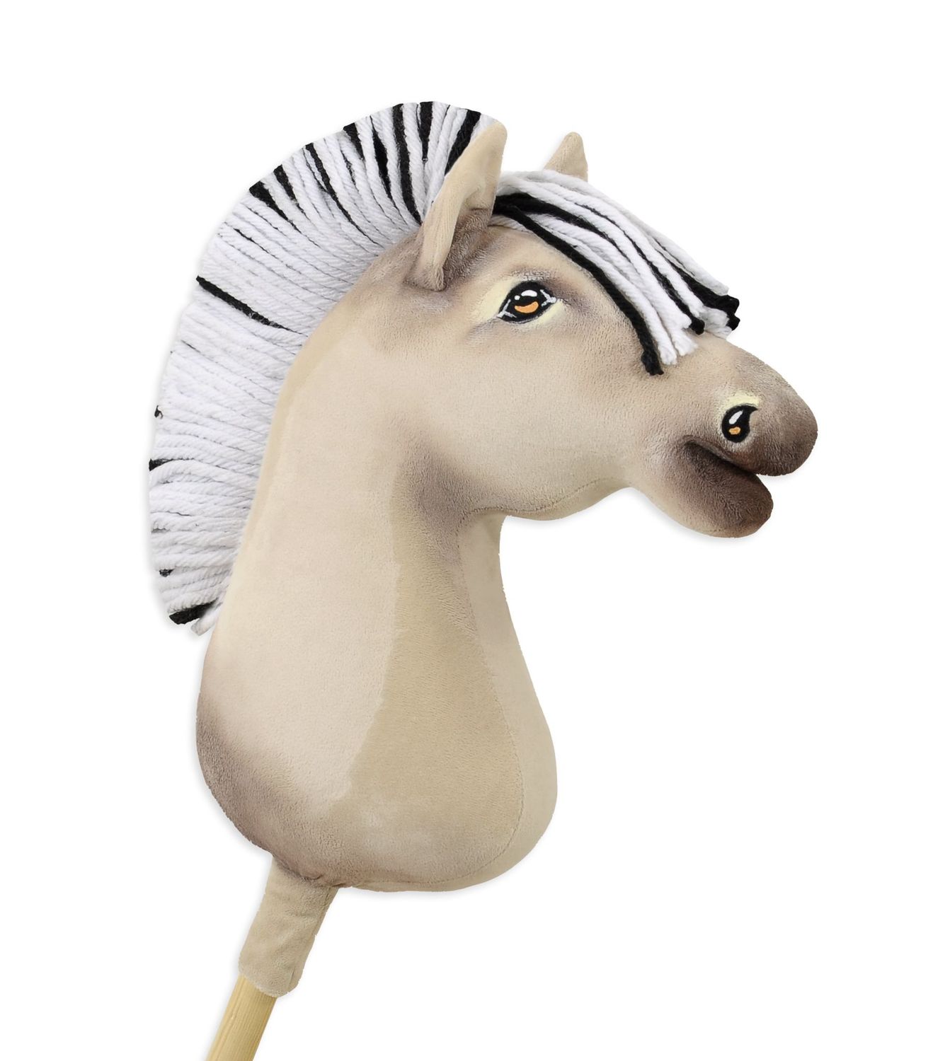 ​Super Hobby Horse – prachtig realistisch groot paard op een stokje- Fjord paard